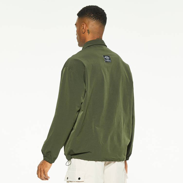 oversize side pocket trend casual polo shirt
