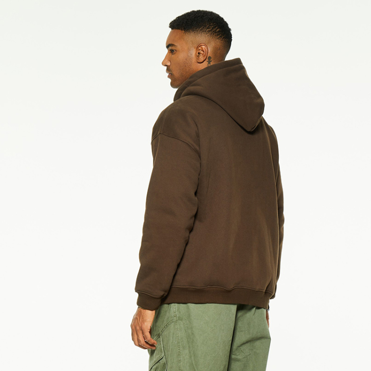 Spray dye old irregular zipper hipster hoodies
