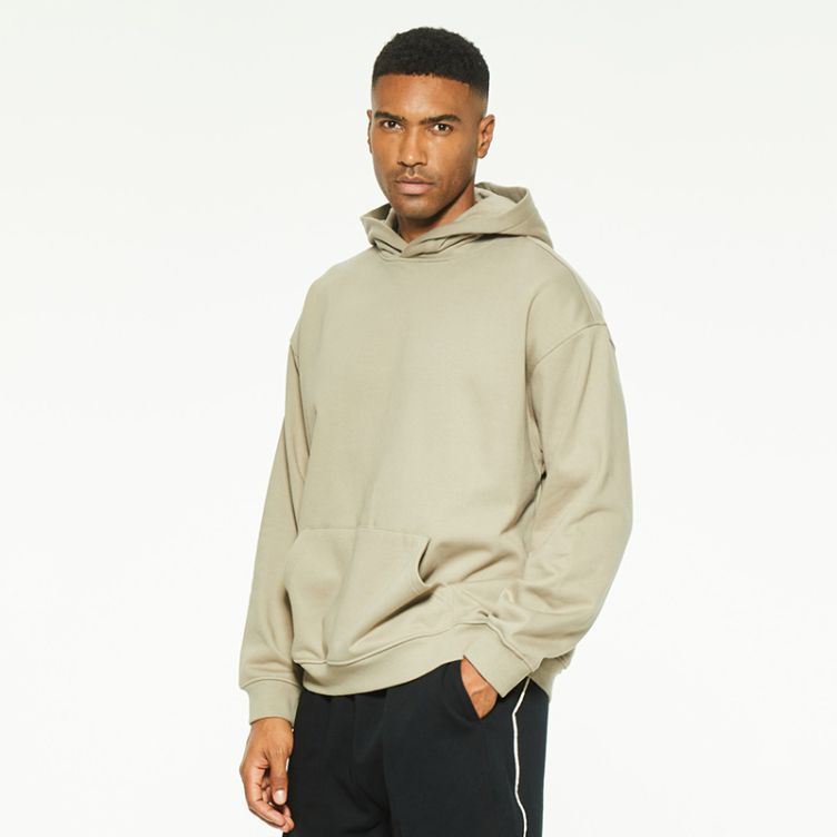 European and American pocket solid color leisure hoodies