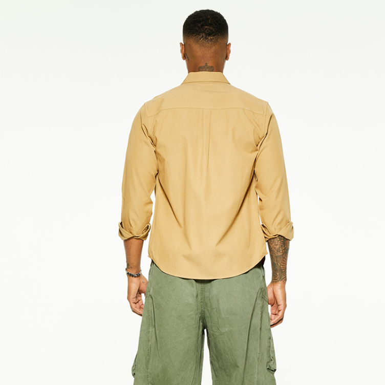 Pure color anti-wrinkle quick-dry shirts