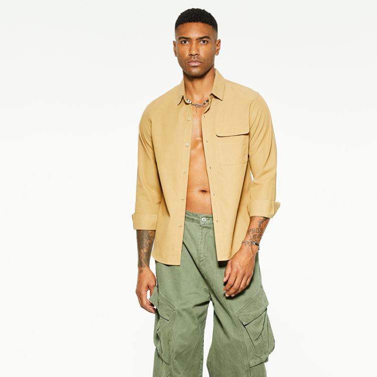 Pure color anti-wrinkle quick-dry shirts