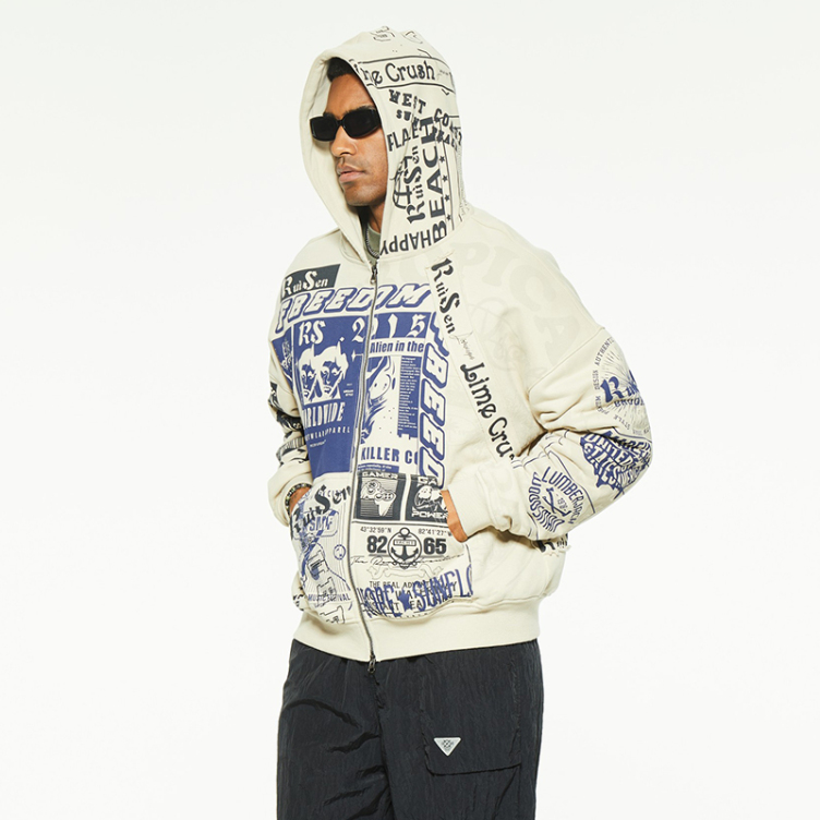 New tide American graffiti high street retro hoodies
