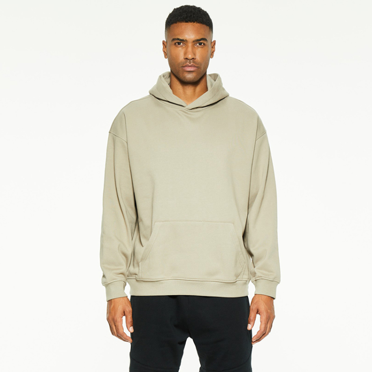 European and American pocket solid color leisure hoodies