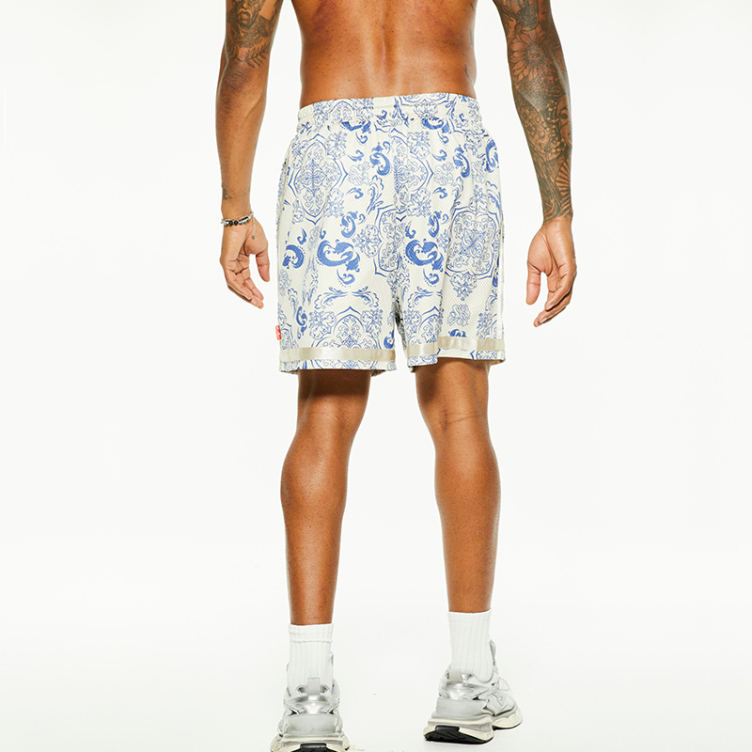 seaside beach allover print trendy comfortable breathable shorts