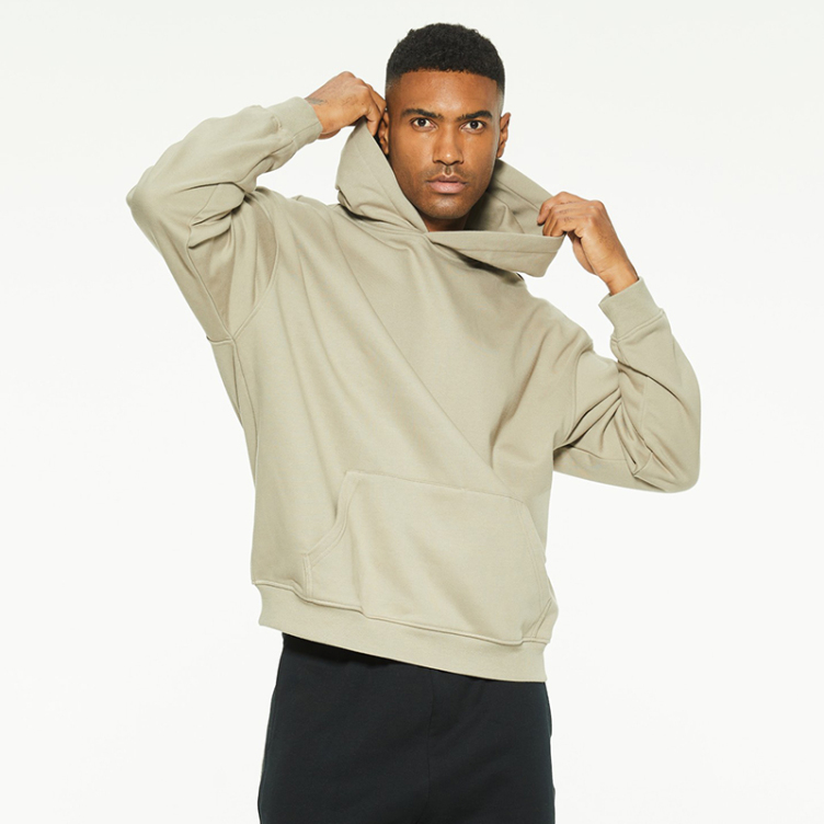 European and American pocket solid color leisure hoodies
