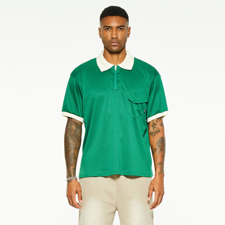 New mesh breathable casual polo shirts