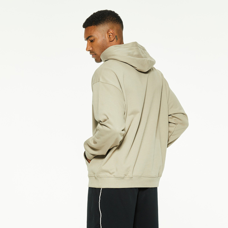European and American pocket solid color leisure hoodies