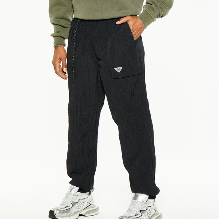 Tide striped cord outdoor casual pants