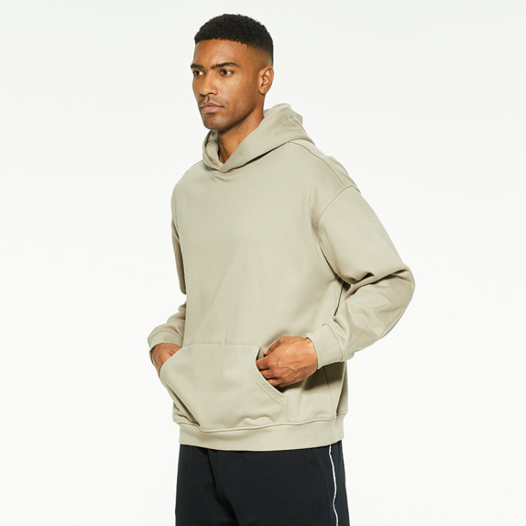 European and American pocket solid color leisure hoodies