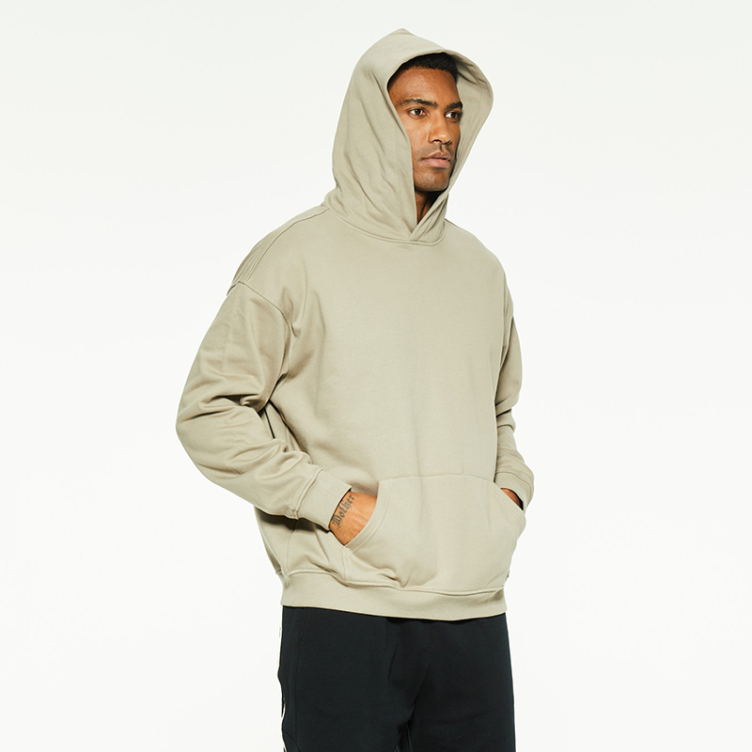 European and American pocket solid color leisure hoodies