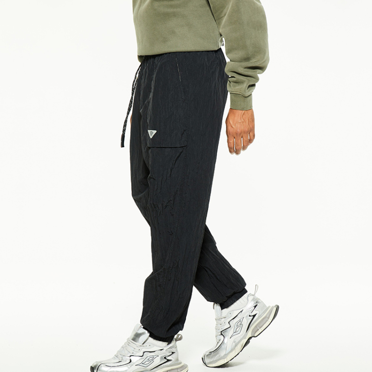 Tide striped cord outdoor casual pants