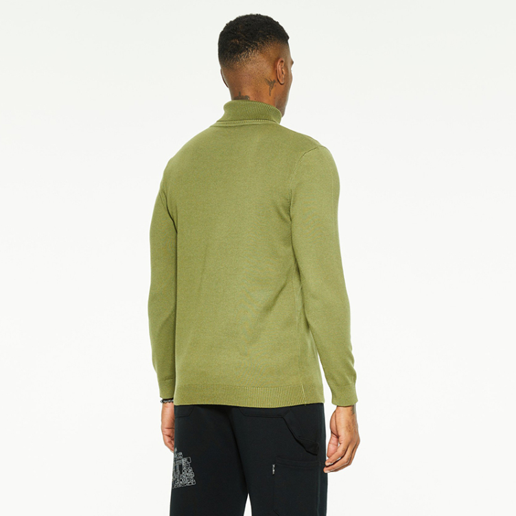 High-necked cozy warm sweater
