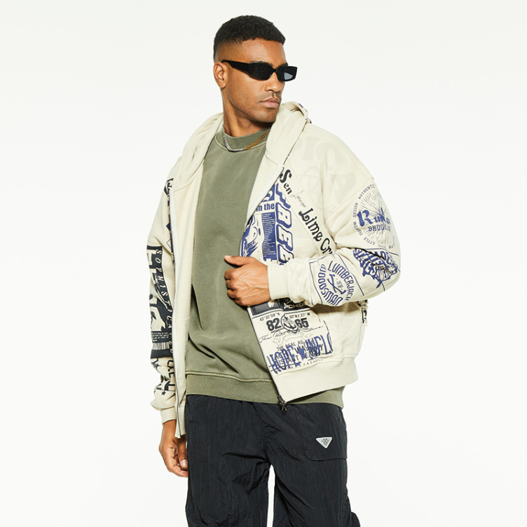 New tide American graffiti high street retro hoodies