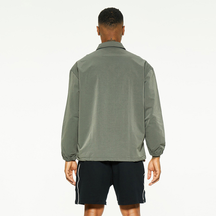 Lettered rubber printed casual cargo shirts