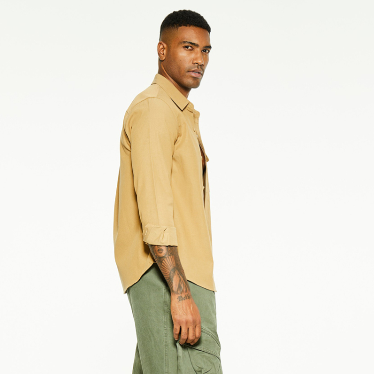 Pure color anti-wrinkle quick-dry shirts