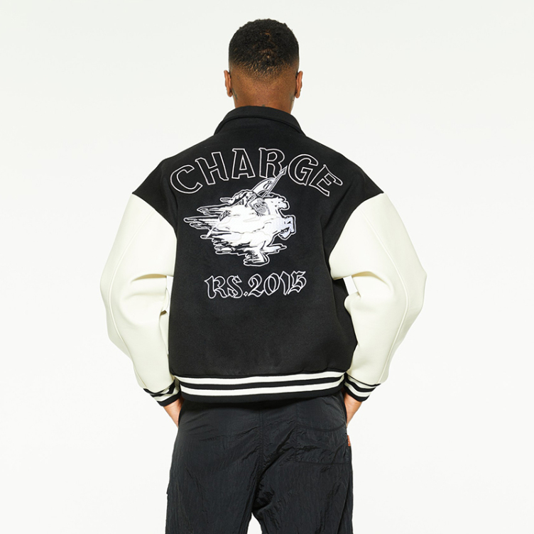 American vintage 3D embroidery loose jackets