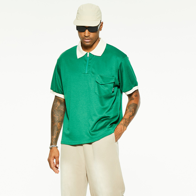 New mesh breathable casual polo shirts