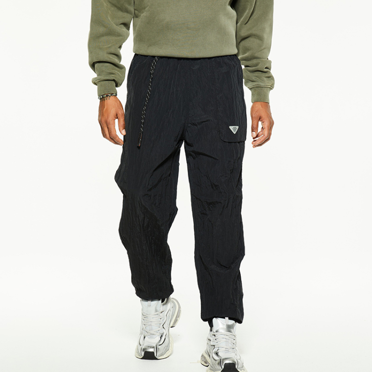Tide striped cord outdoor casual pants