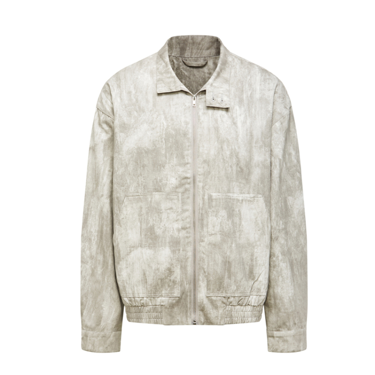 American retro wasteland style dirty-dye washed cargo jackets