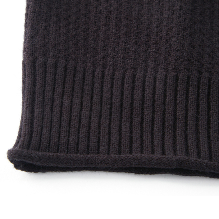 Casual zipper knit lazy style stand-up collar jackets