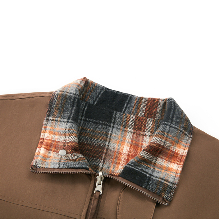 Tide fall new reversible plaid jackets