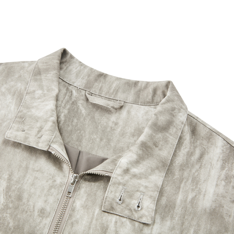 American retro wasteland style dirty-dye washed cargo jackets