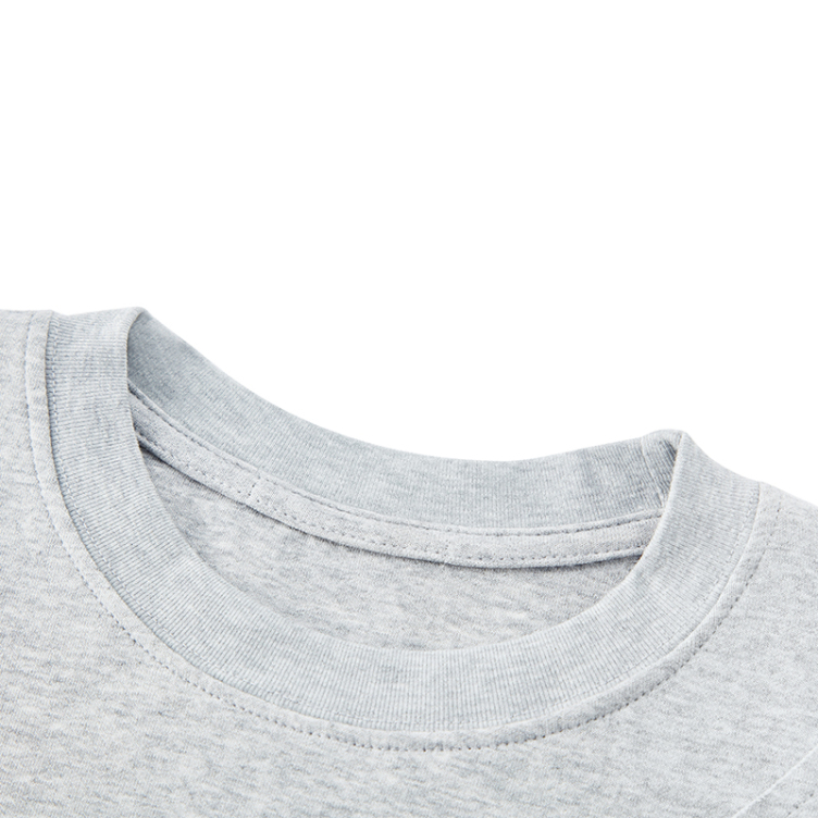 100% pure cotton shoulder zipper embroidery T-shirts