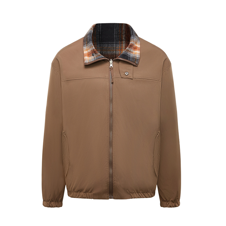 Tide fall new reversible plaid jackets