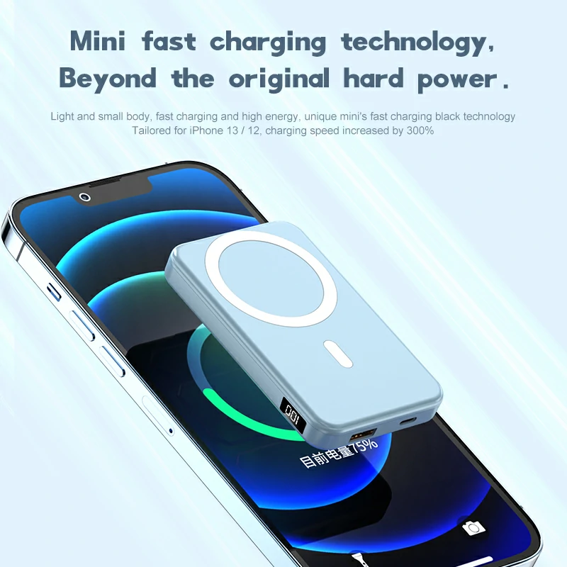 WOWTECHPROMOS: Fast Charging Magnetic Wireless Power Bank for On-the-Go