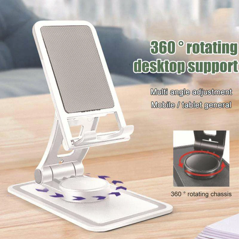 WOWTECHPROMOS: 360° Rotating Adjustable Phone Holder - Portable & Ergonomic