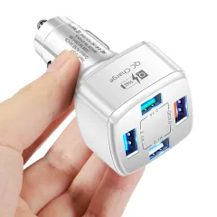 Premium USB Car Charger with 4 Smart Ports