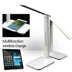 LED Desk Lamp with Wireless Charging Feature