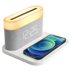 3-in-1 MagSafe Wireless Charger with Night Light & Alarm