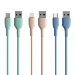 Durable TPE USB Charging Cable in Vibrant Colors