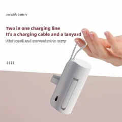Sleek Small Portable Power Bank - Lipstick Size, Case-Friendly