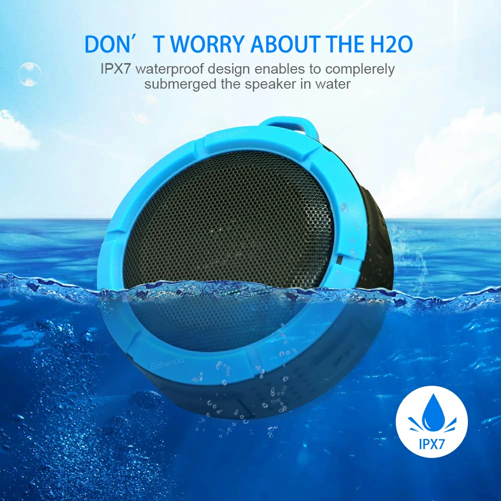 WOWTECHPROMOS Waterproof Bluetooth Speaker: Loud HD Sound On-the-Go