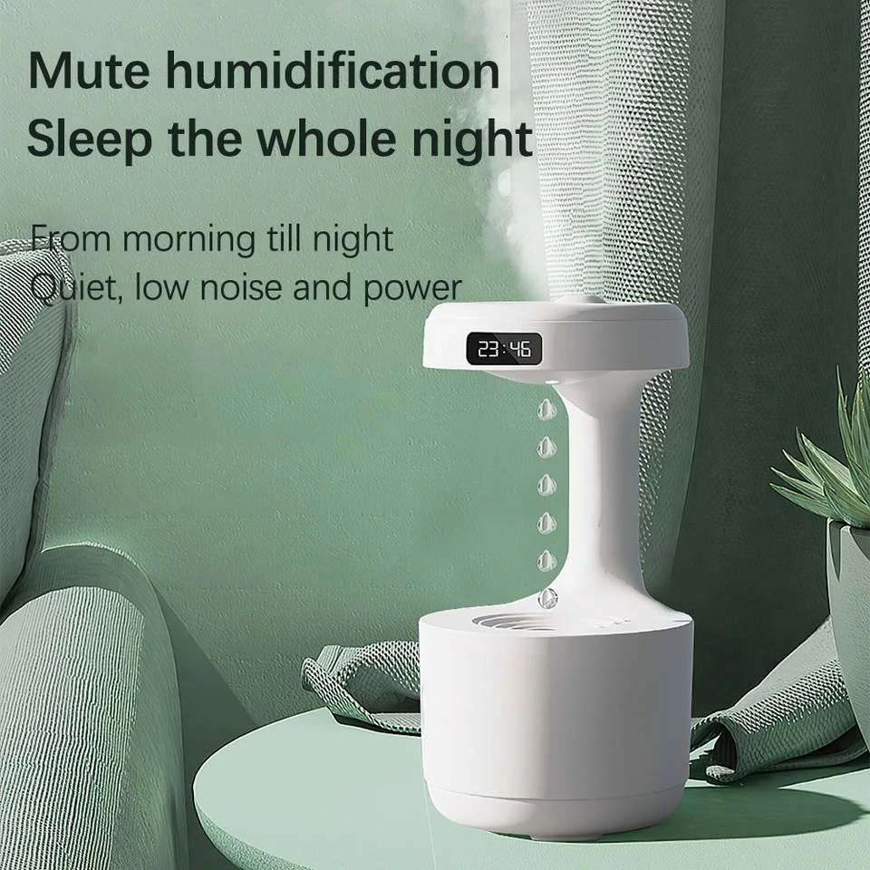 WOWTECHPROMOS: Anti-Gravity Water Droplet Humidifier - Artistic & Efficient