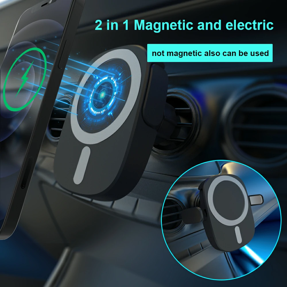 WOWTECHPROMOS: Ultra-Fast Magnetic Car Wireless Charger with Stable Auxiliary Arms