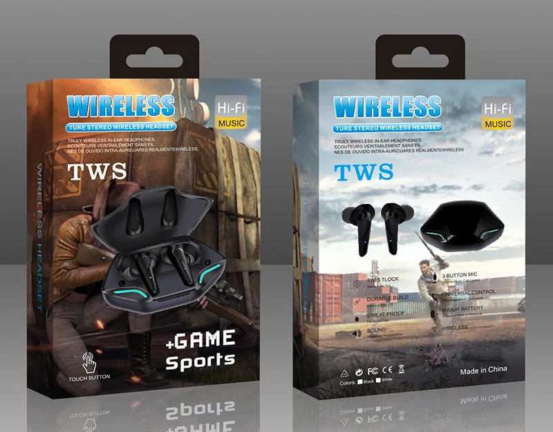 WOWTECHPROMOS Wireless Earbuds: Bluetooth 5.0 Gaming & Music Excellence