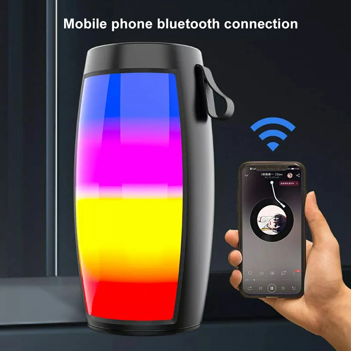 WOWTECHPROMOS: Portable Bluetooth Speaker with Mesmerizing Light Show