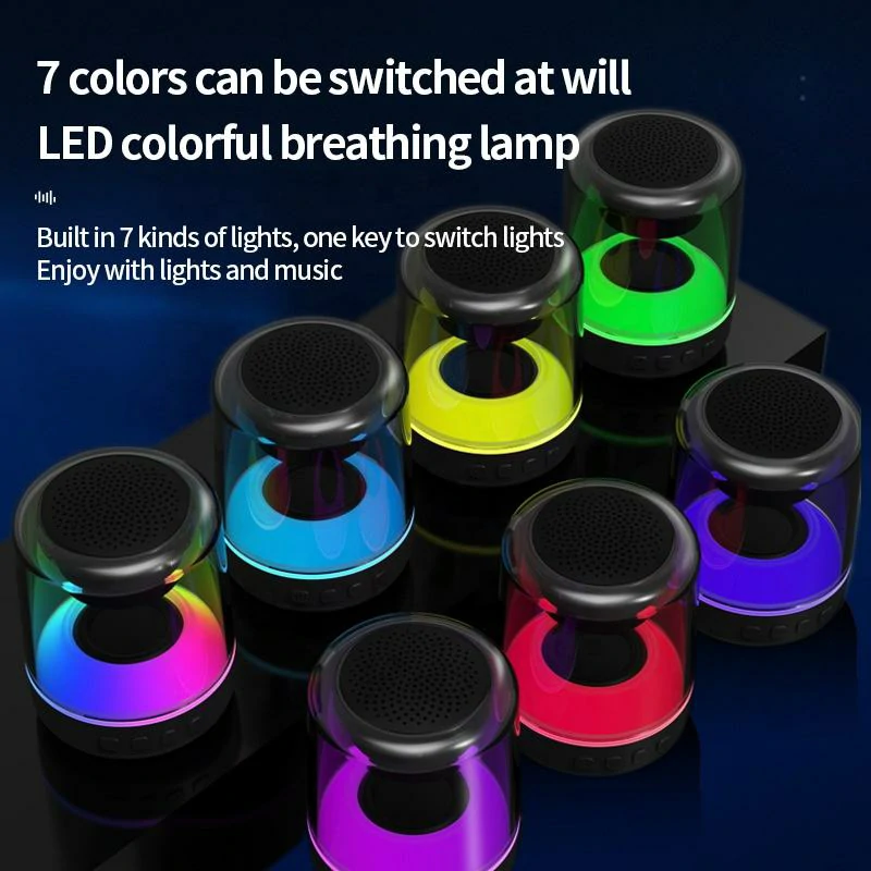 WOWTECHPROMOS: Luminous Bluetooth 5.0 Speaker for Vibrant Gatherings