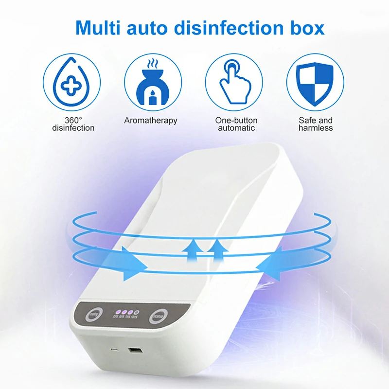 WOWTECHPROMOS UV-C Light Sanitizer Box: Safe Phone & Item Disinfection