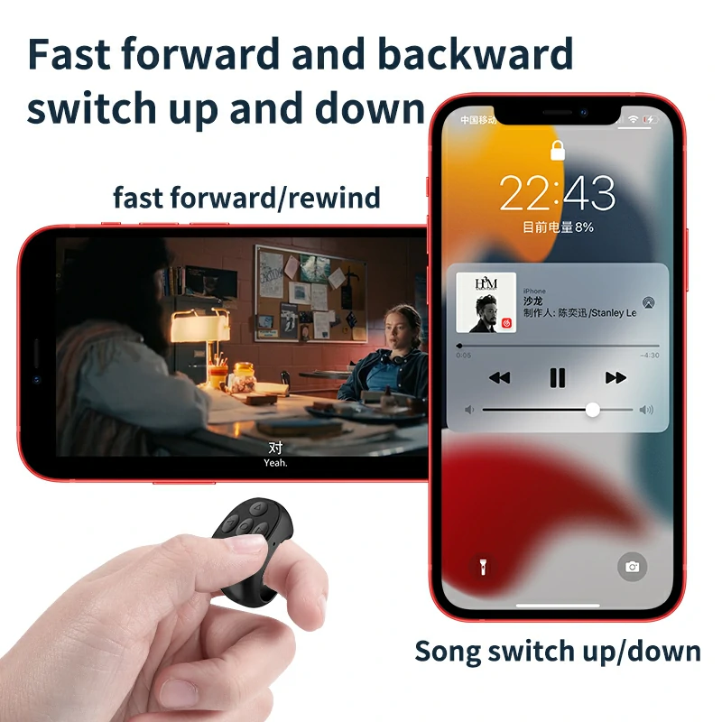 WOWTECHPROMOS: Innovative Bluetooth Ring Remote Control with Magnetic Charging