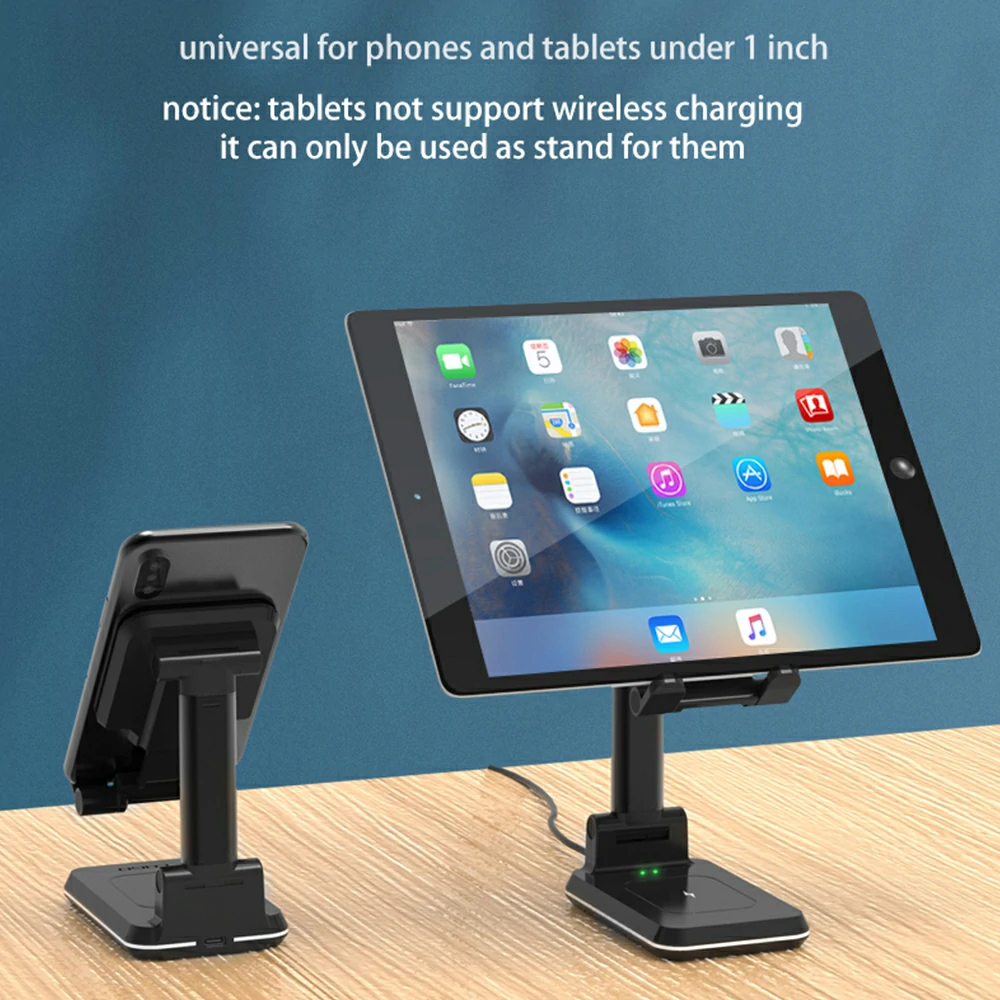 WOWTECHPROMOS: Portable 2-in-1 Wireless Charger & Adjustable Phone Holder