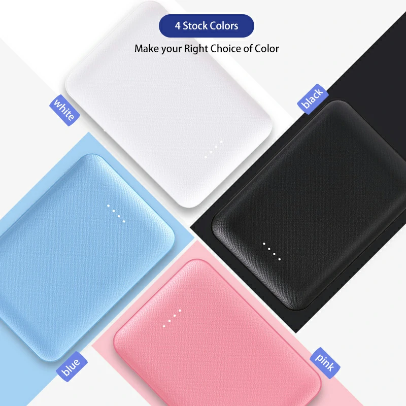 WOWTECHPROMOS: Sleek 5000mAh Power Bank with Dual USB Output for All Devices