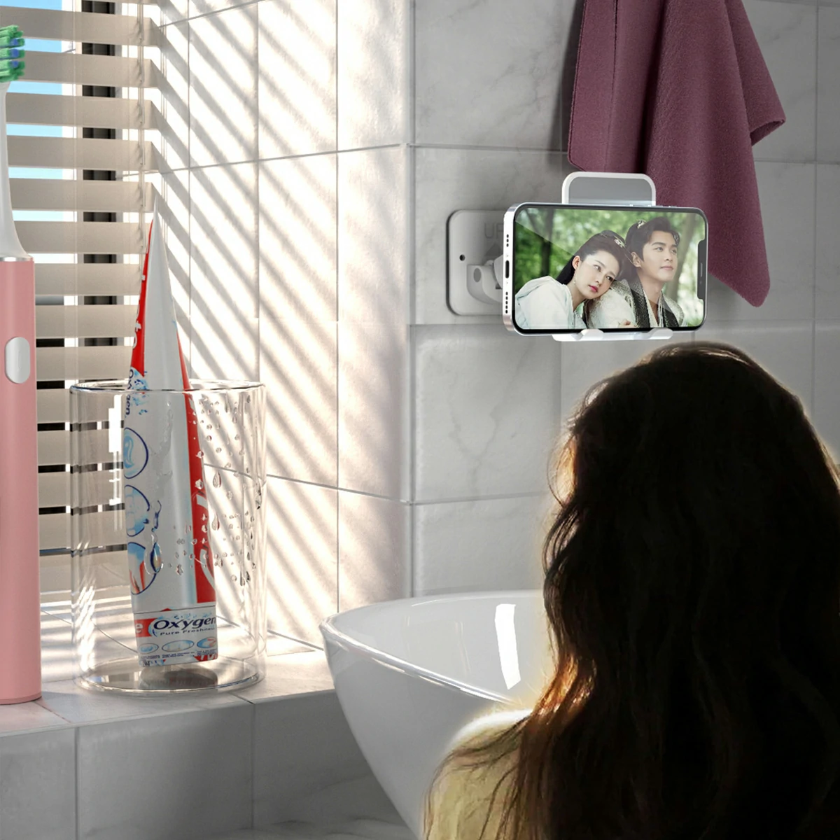 WOWTECHPROMOS: Mirror Wall Mount Cell Phone Holder - Elevate Your Smart Lifestyle