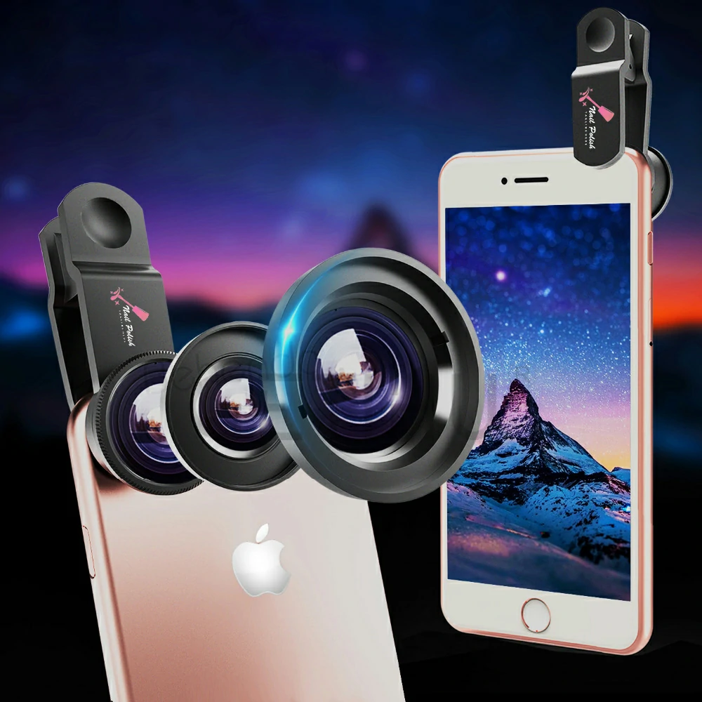 WOWTECHPROMOS 3-in-1 Rotating Phone Lens Set: Capture, Widen, Zoom