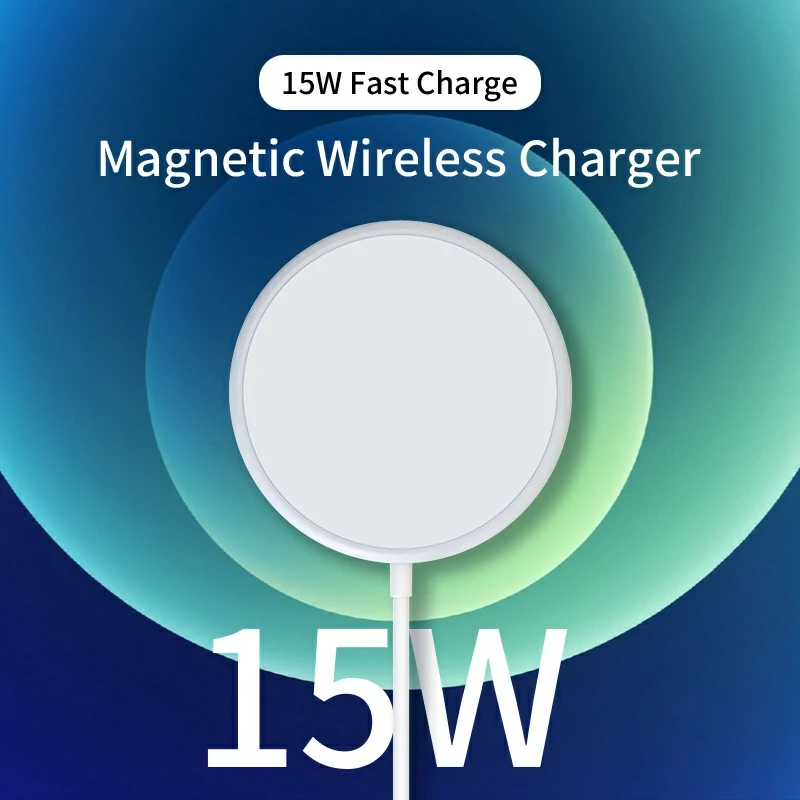 WOWTECHPROMOS Magnetic Wireless Charger: Portable & Fast for iPhone 12/13