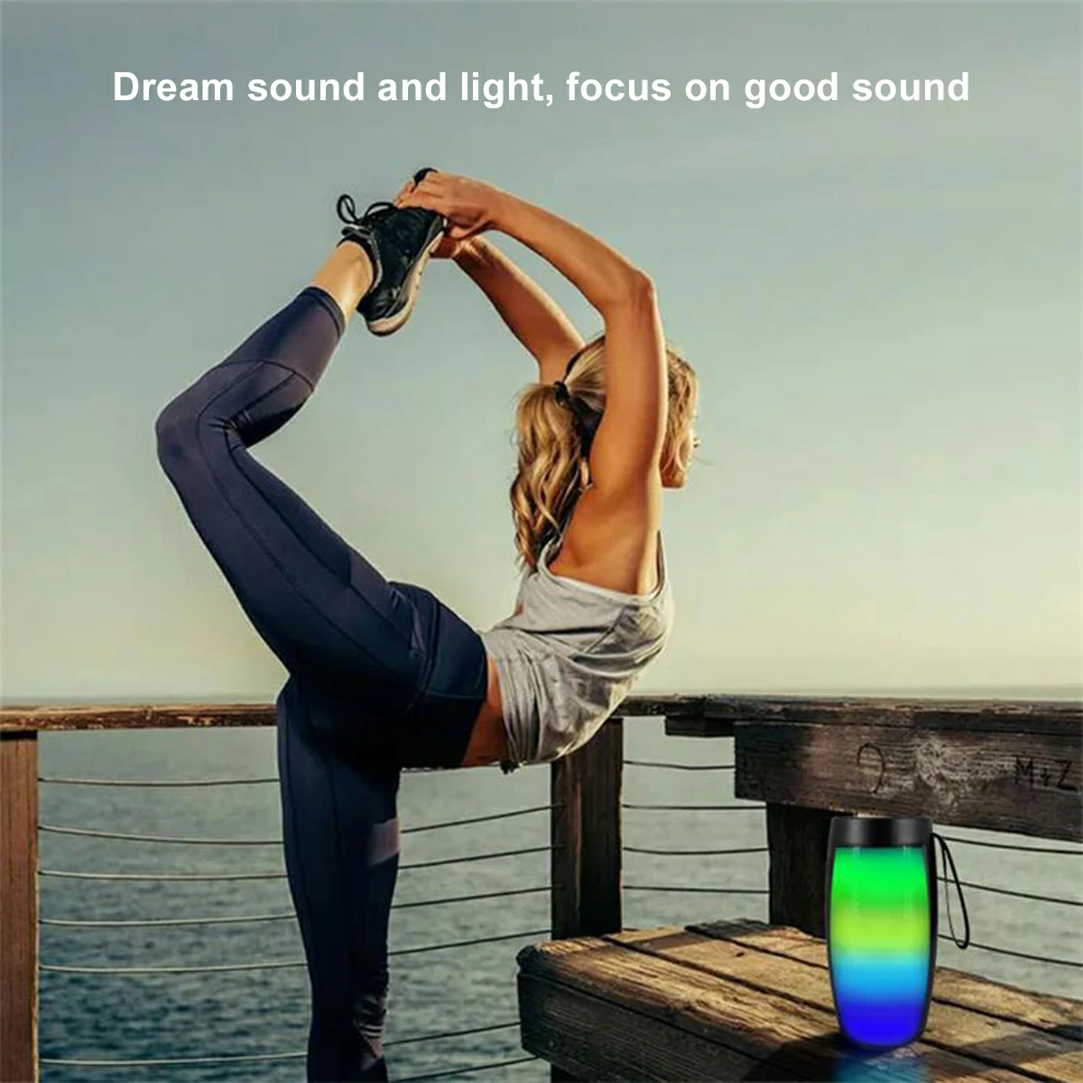 WOWTECHPROMOS: Portable Bluetooth Speaker with Mesmerizing Light Show
