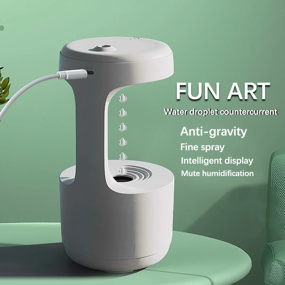 WOWTECHPROMOS: Anti-Gravity Water Droplet Humidifier - Artistic & Efficient